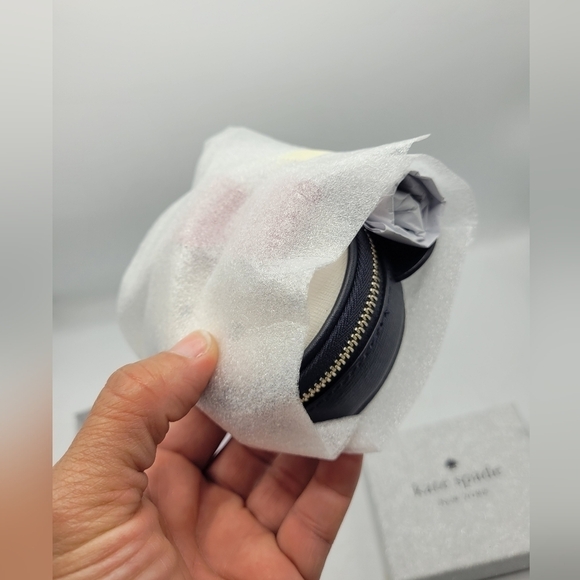 Kate Spade X Disney Minnie Mouse Coin Purse Key Fob Red Bow Polka Dot Bag Charm - Picture 9 of 15